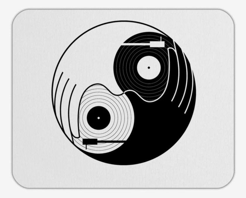 Mousepad Yin y yang dj 