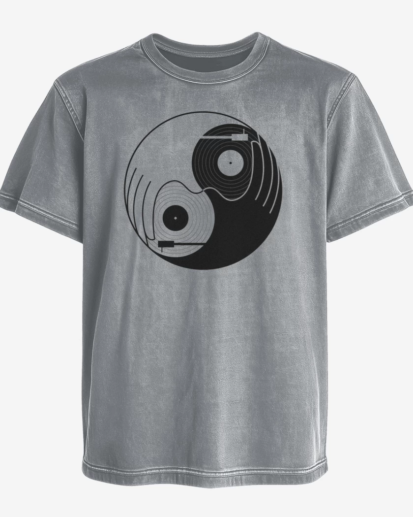 Polera desgastada Yin y yang dj 