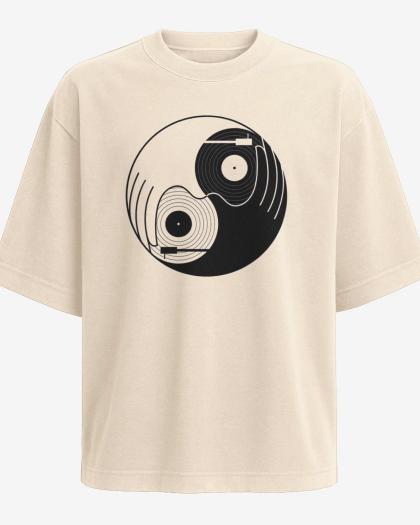 Polera Oversize Yin y yang dj 