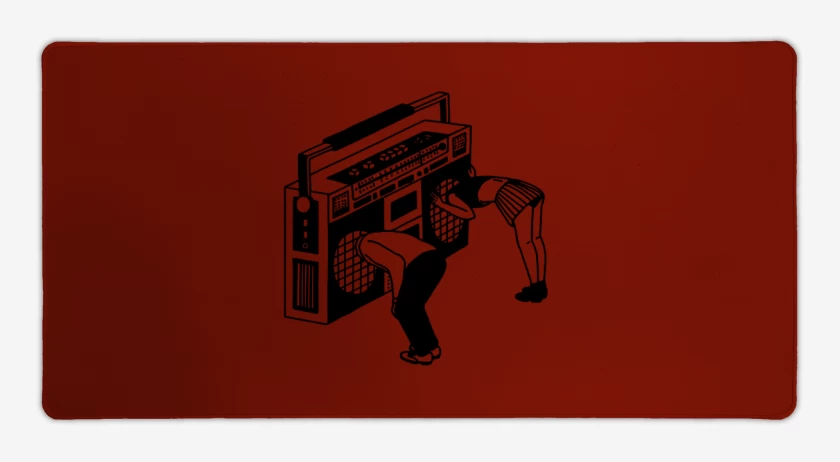 Mouse pad Gamer Rojo de IN THE RADIO 