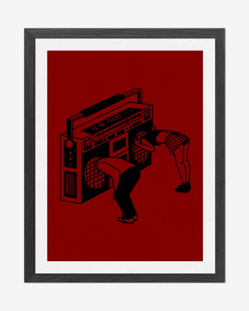 Cuadro decorativo Rojo de IN THE RADIO 