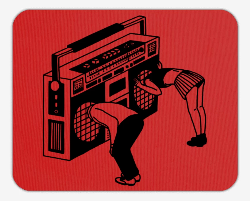 Mousepad Rojo de IN THE RADIO 