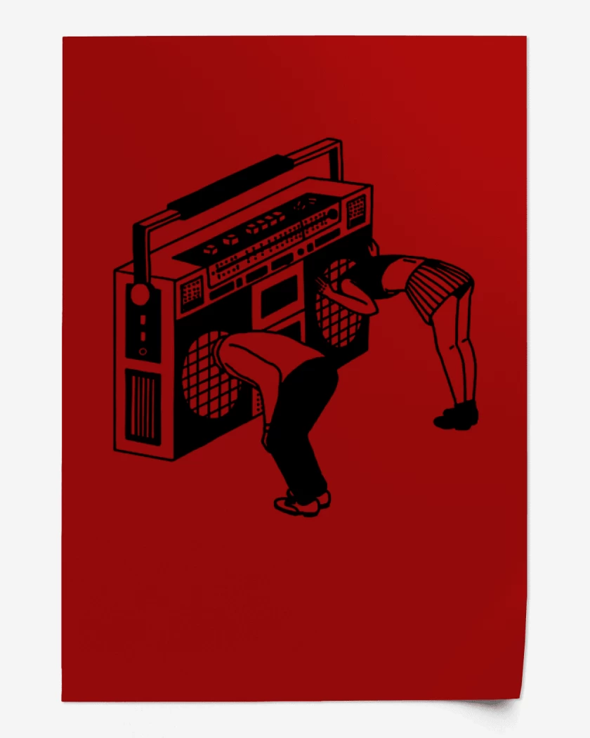 Print Rojo de IN THE RADIO 