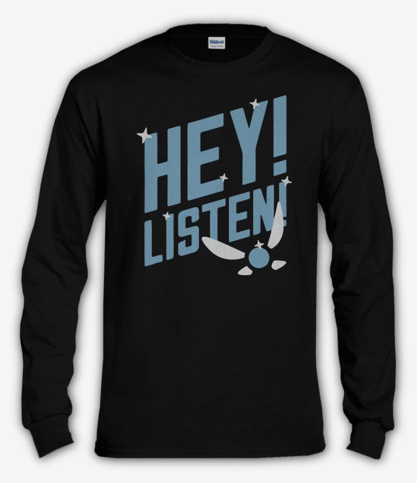 Polera manga larga Negro de Hey! Listen!