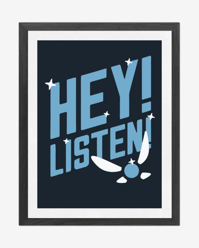 Cuadro decorativo Azul Marino de Hey! Listen!