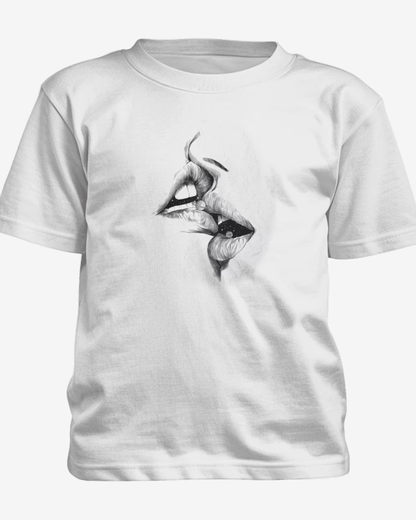Polera de niño Blanco de Kiss Universal