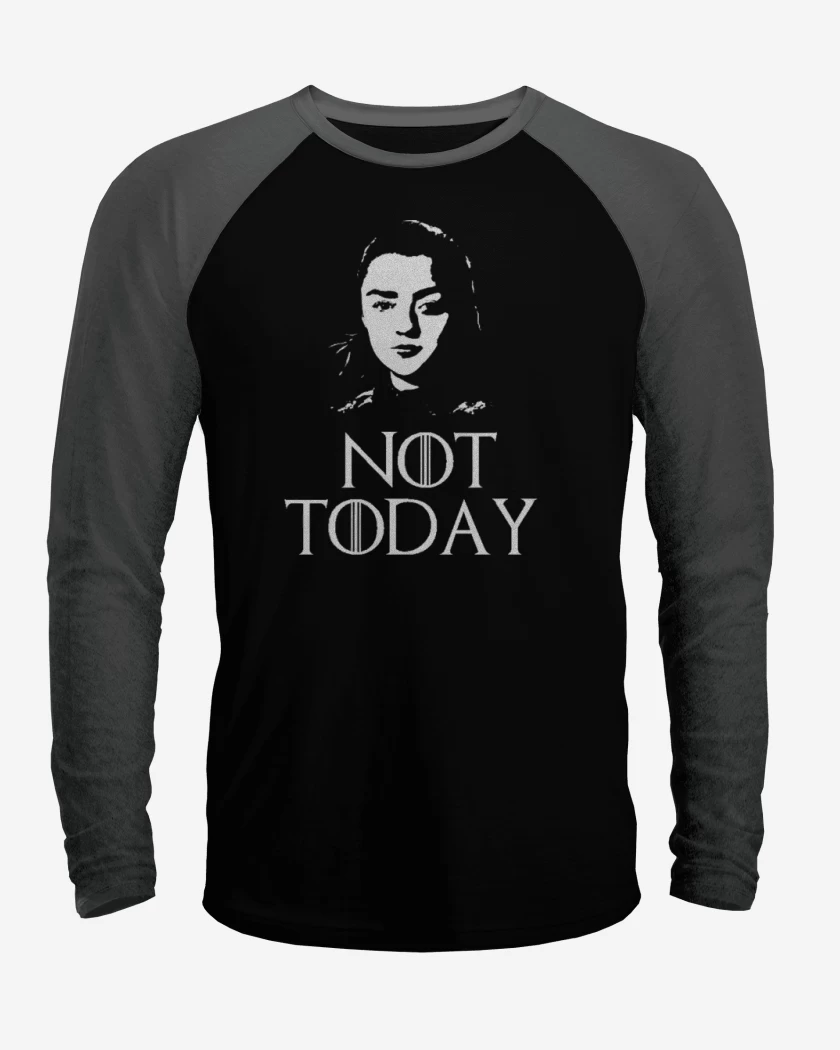 Polera Raglan Negro / Negro Heather de Not today
