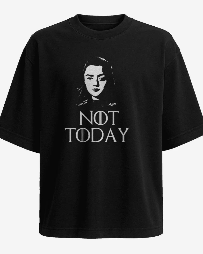 Polera Oversize Negro de Not today