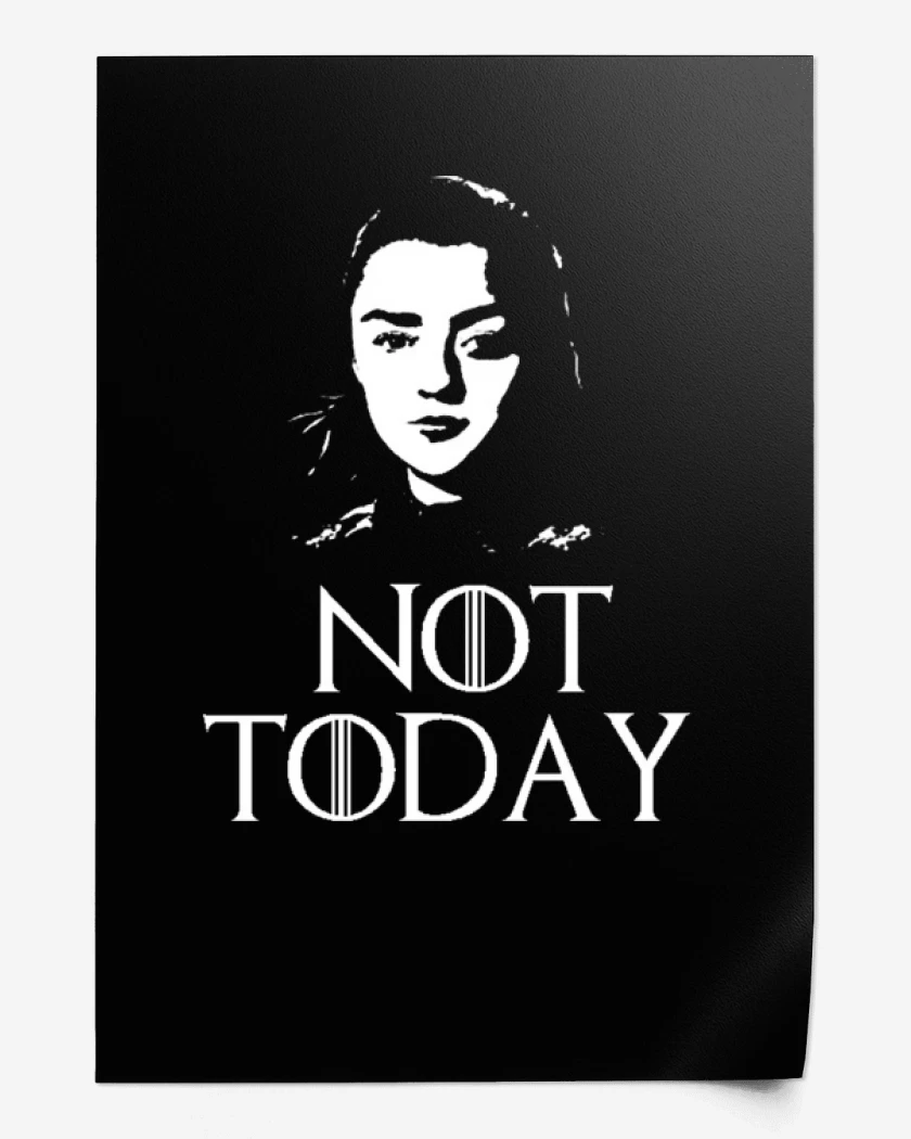 Print Negro de Not today