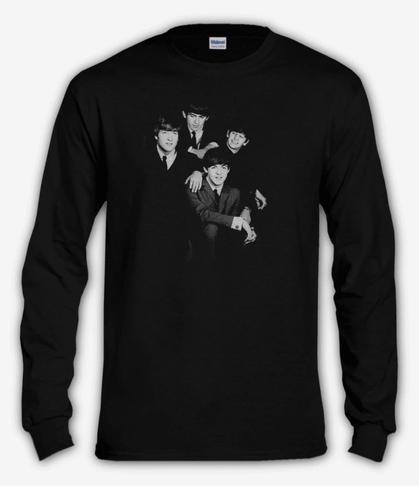Polera manga larga Negro de The beatles 5 