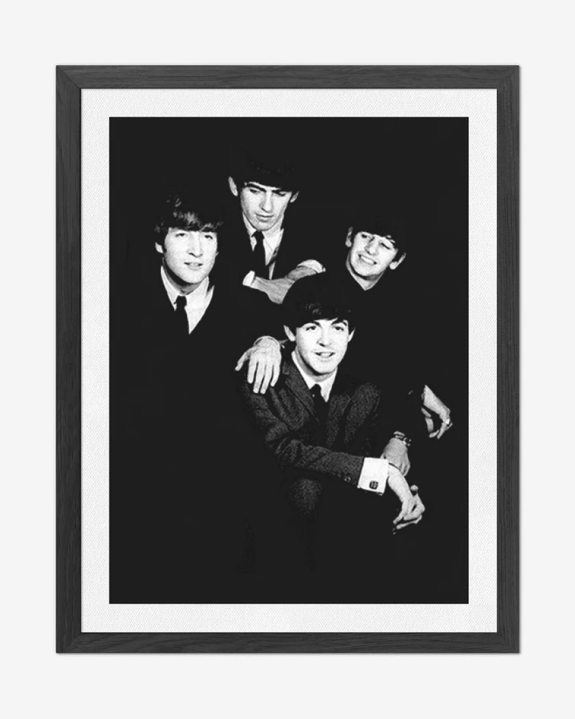 Cuadro decorativo Negro de The beatles 5 