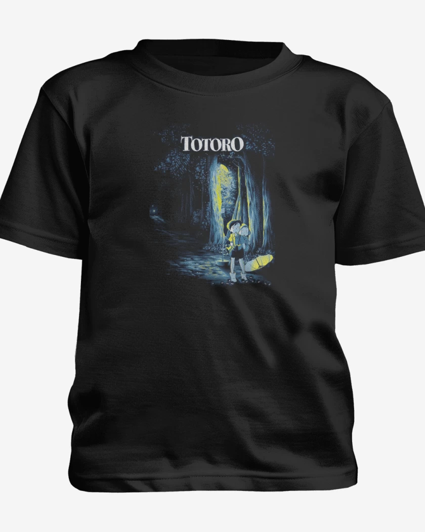 Polera de niño Blanco de Totoro 10