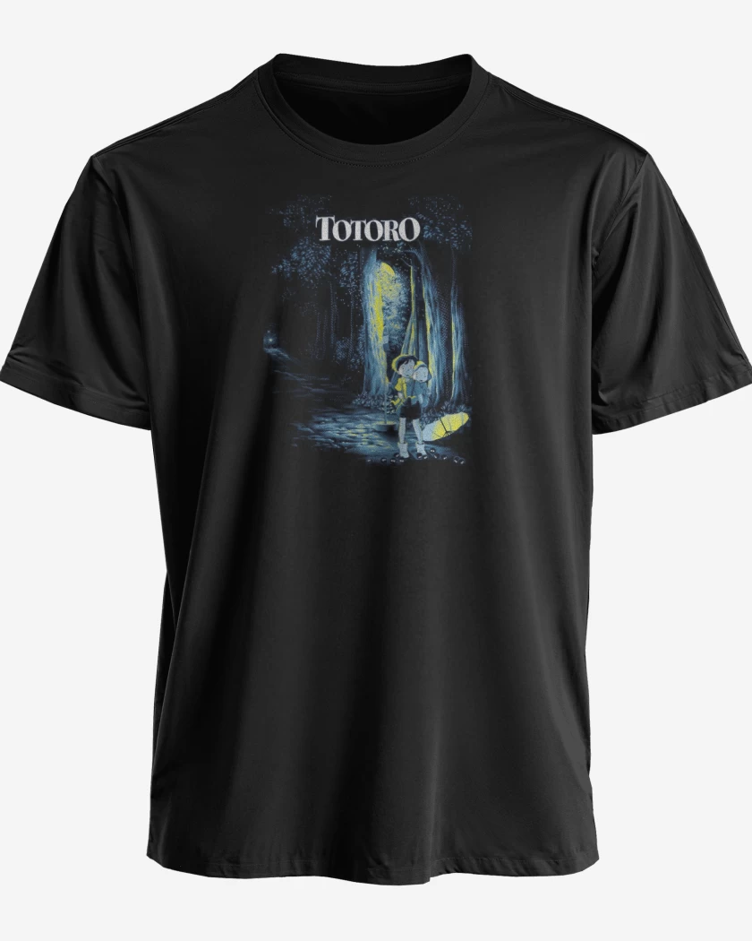 Polera premium Negro de Totoro 10