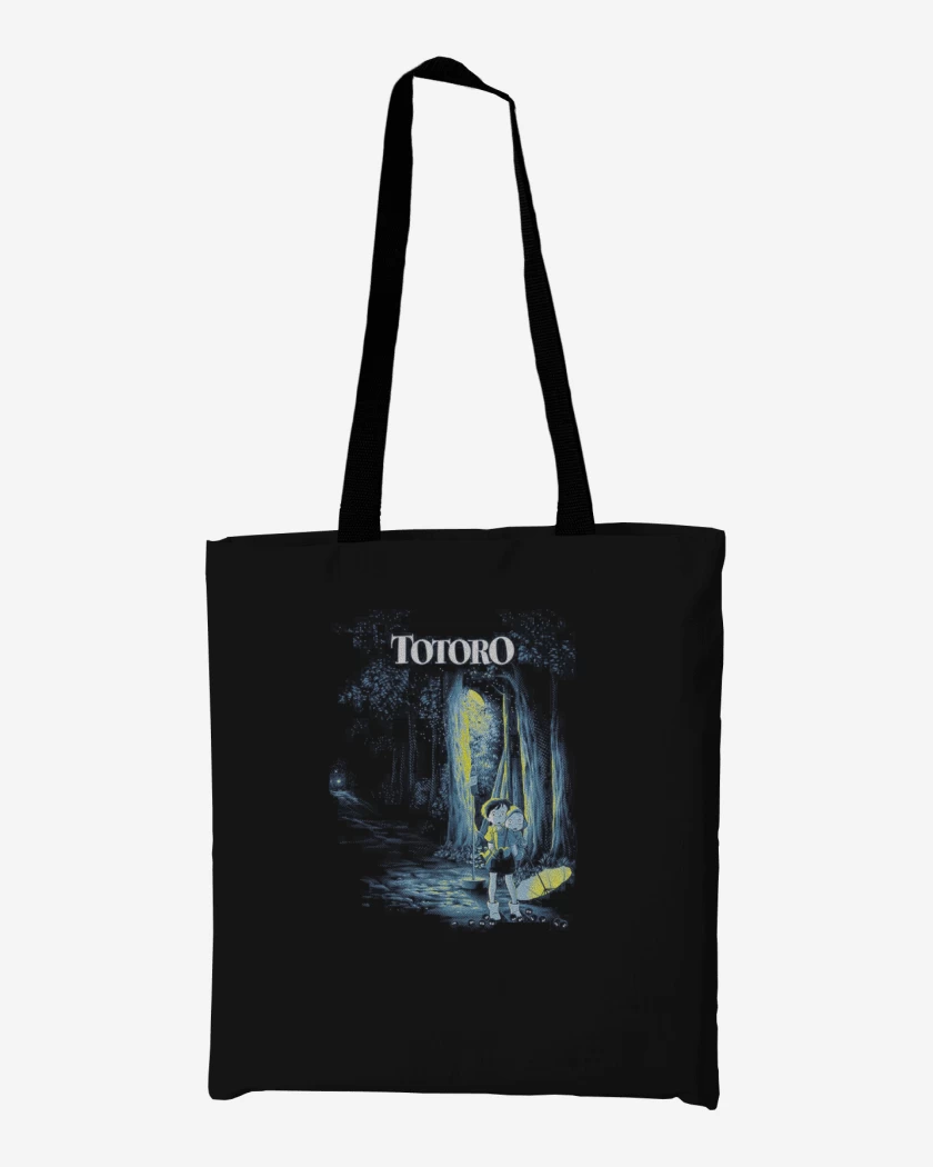 Totebag Negro de Totoro 10