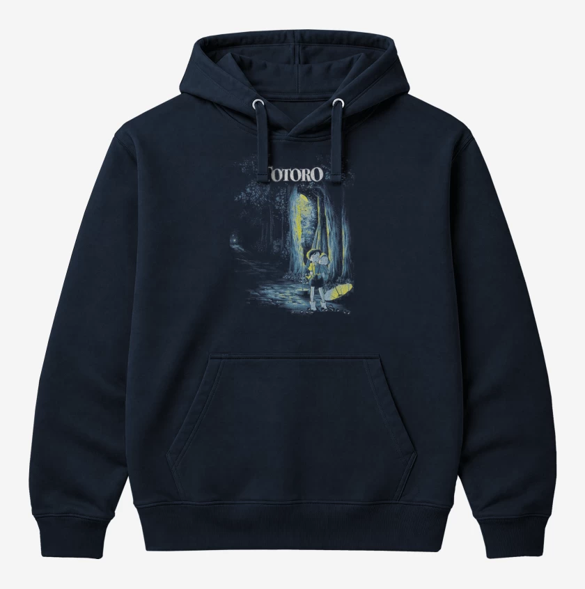 Polerón Canguro Azul Marino de Totoro 10