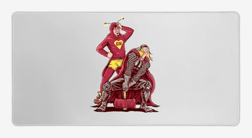Mouse pad Gamer Blanco de Chapu Thor 