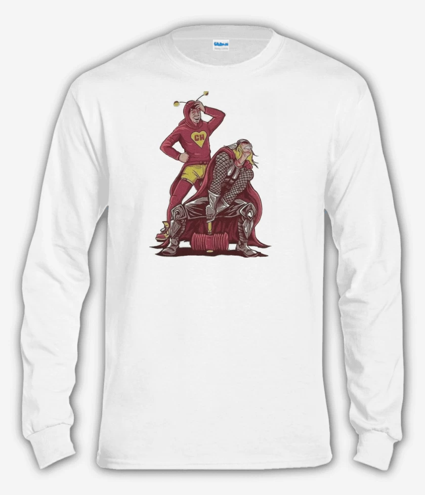 Polera manga larga Blanco de Chapu Thor 