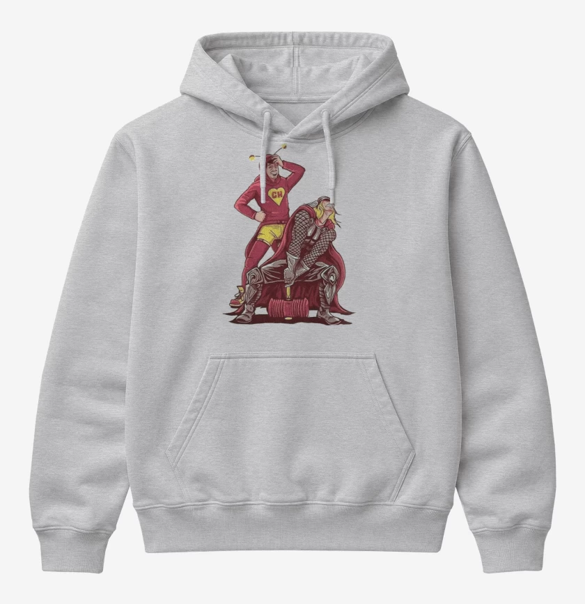 Poleron Canguro básico Gris Melange de Chapu Thor 