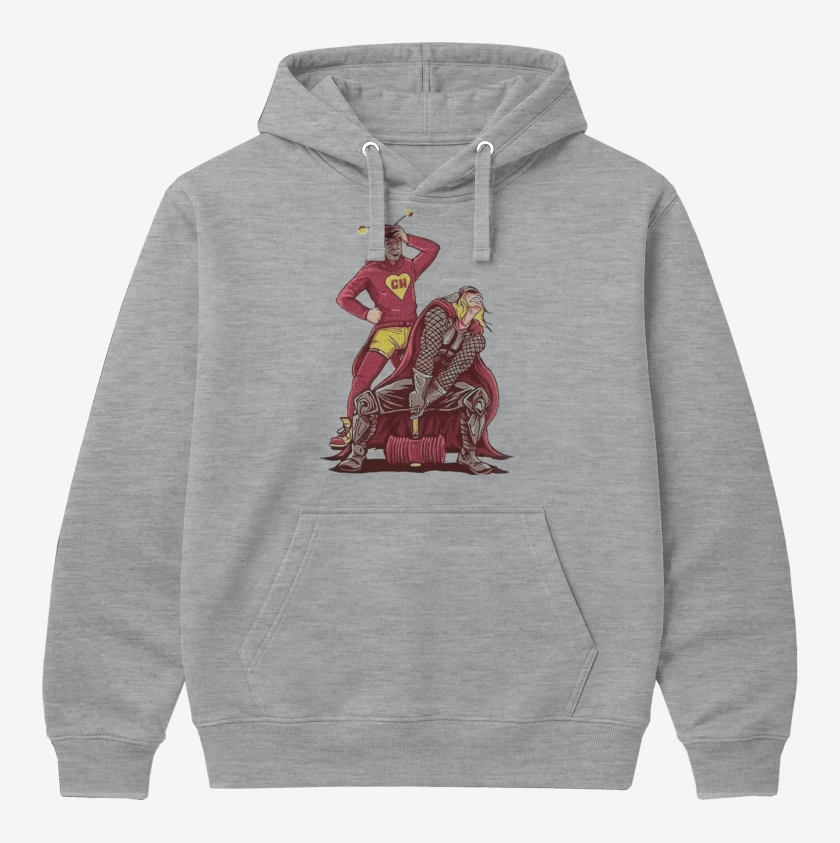Polerón Canguro Gris Melange de Chapu Thor 