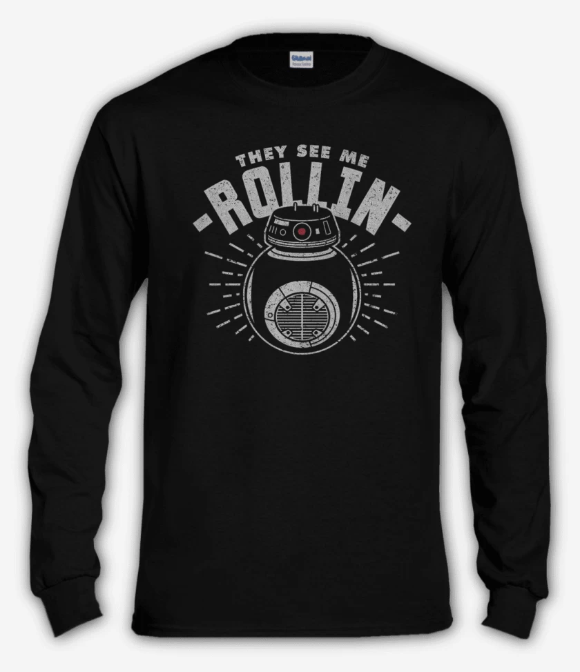 Polera manga larga Negro de Rollin