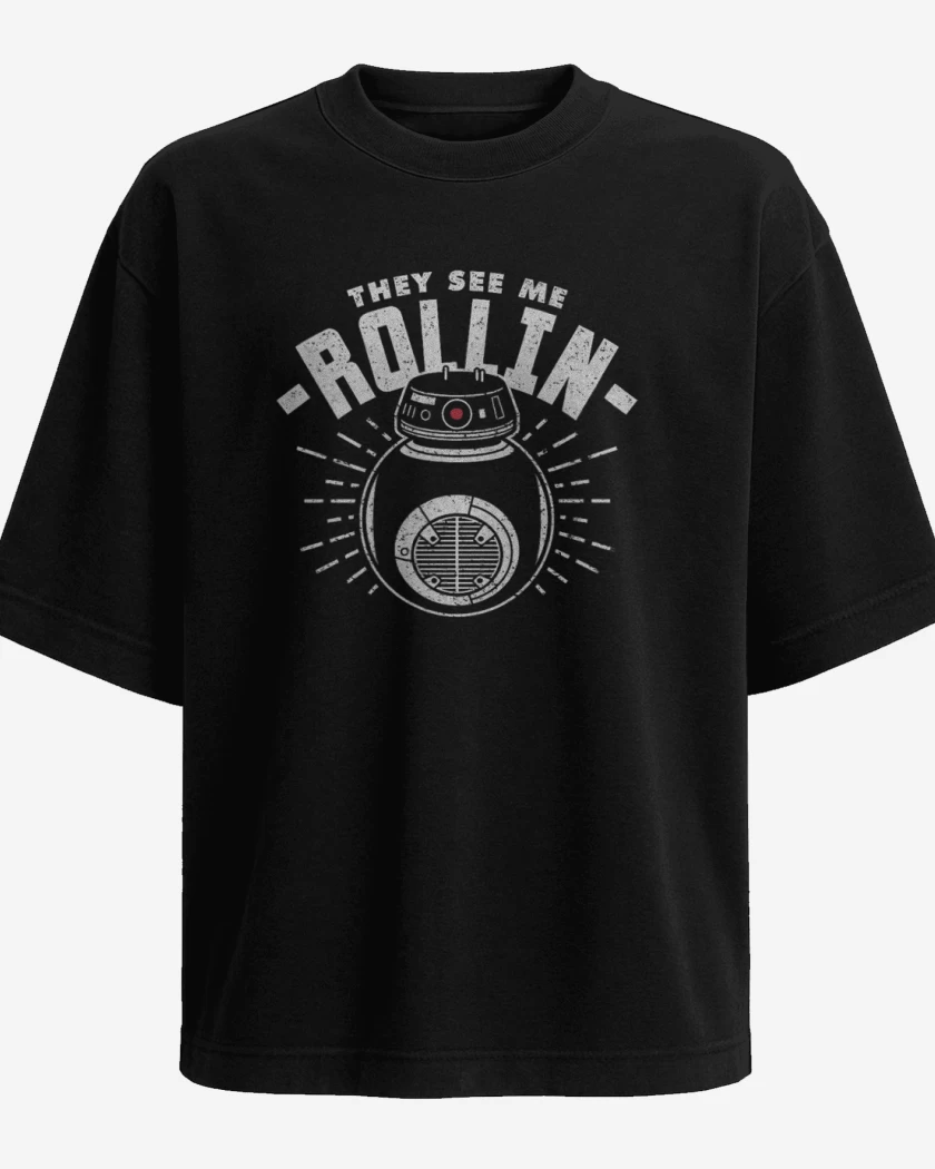 Polera Oversize Negro de Rollin