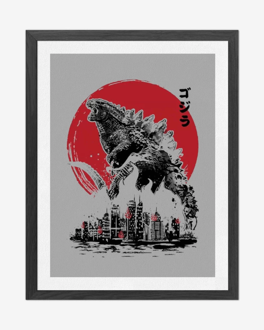 Cuadro decorativo Gris Melange de godzilla II