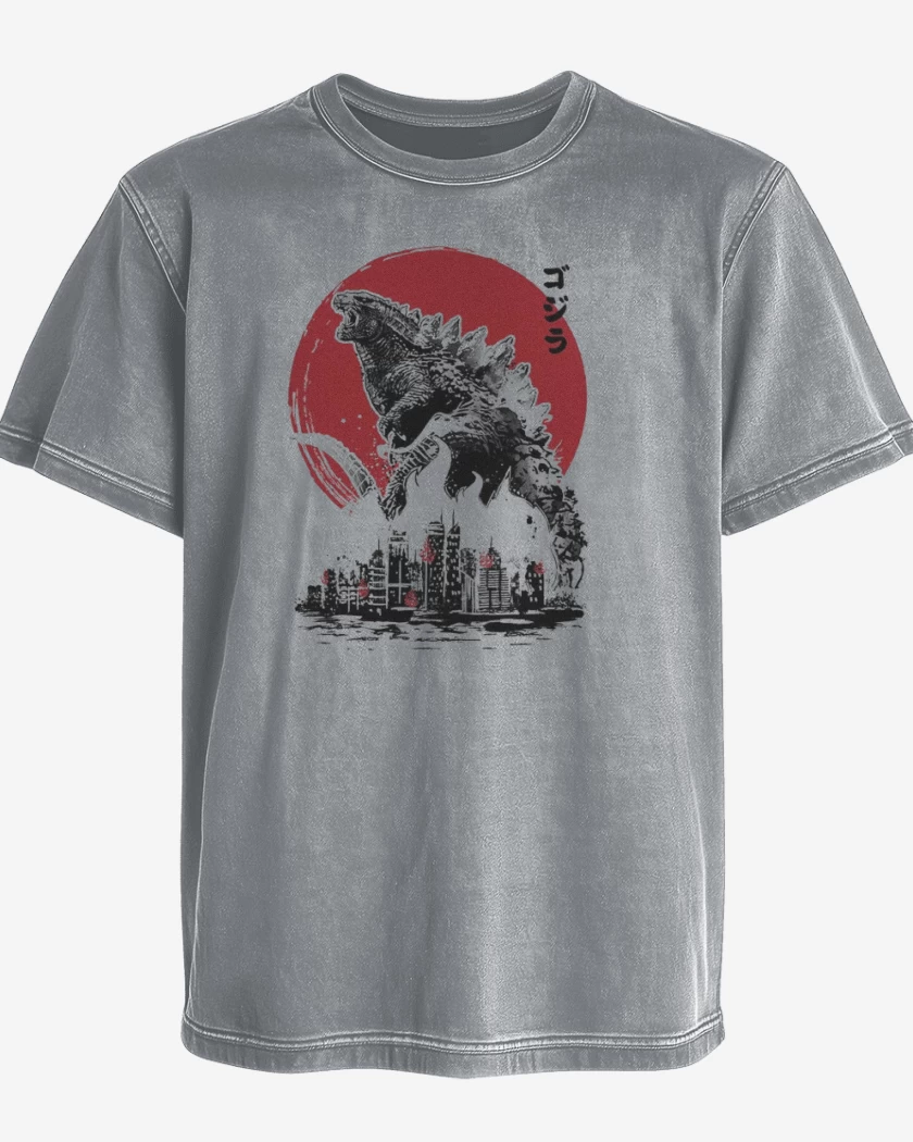 Polera desgastada godzilla II