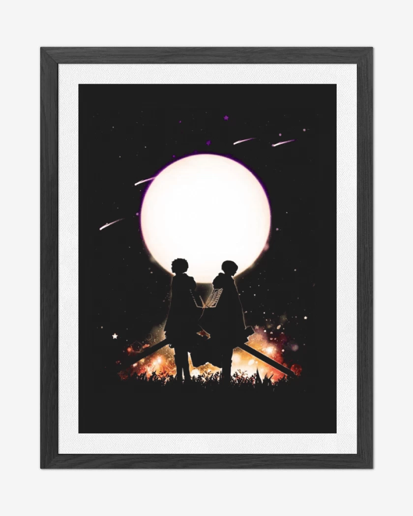 Cuadro decorativo Negro de Shingeki no Kyojin 
