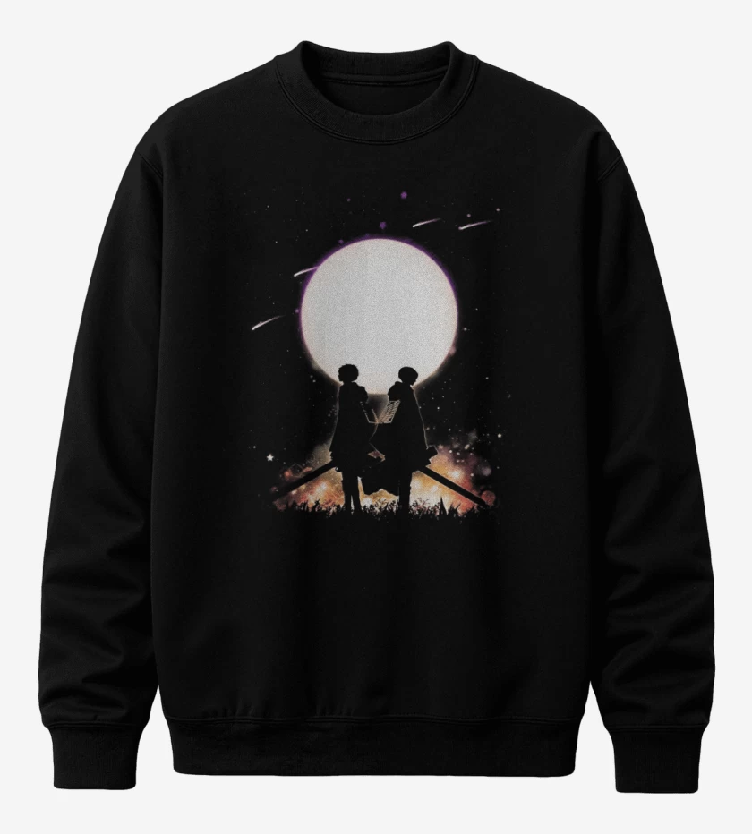 Poleron polo Negro de Shingeki no Kyojin 