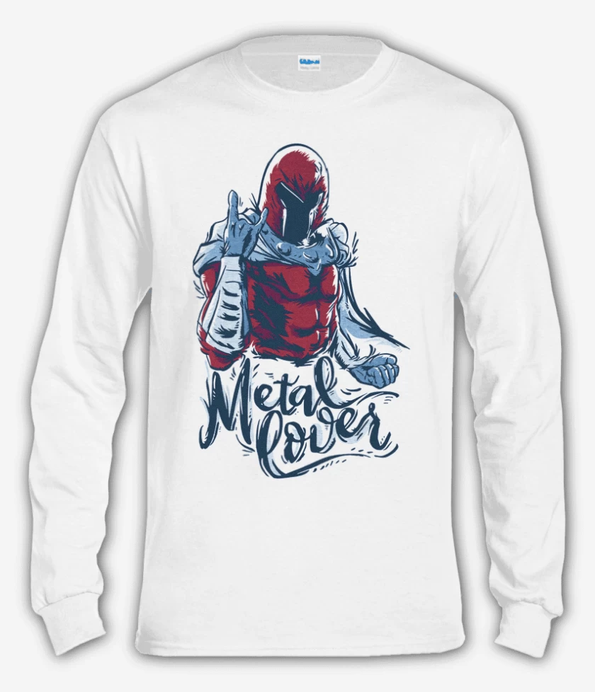 Polera manga larga Blanco de Magneto