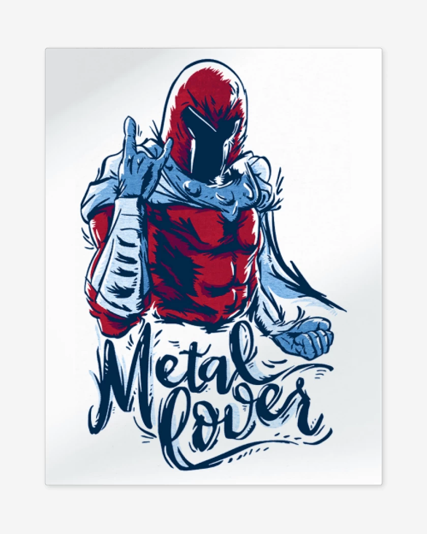 Print metalico Blanco de Magneto