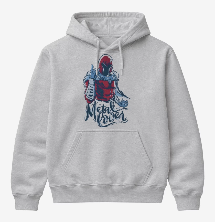 Poleron Canguro básico Gris Melange de Magneto