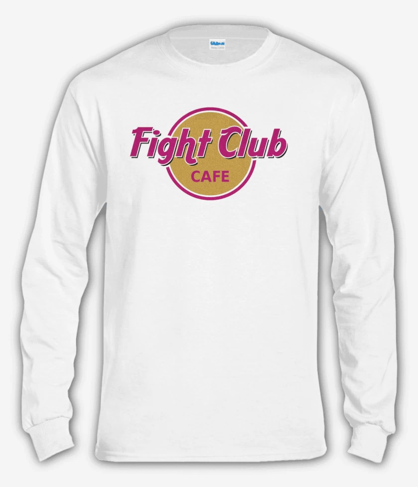 Polera manga larga Blanco de Fight club 2