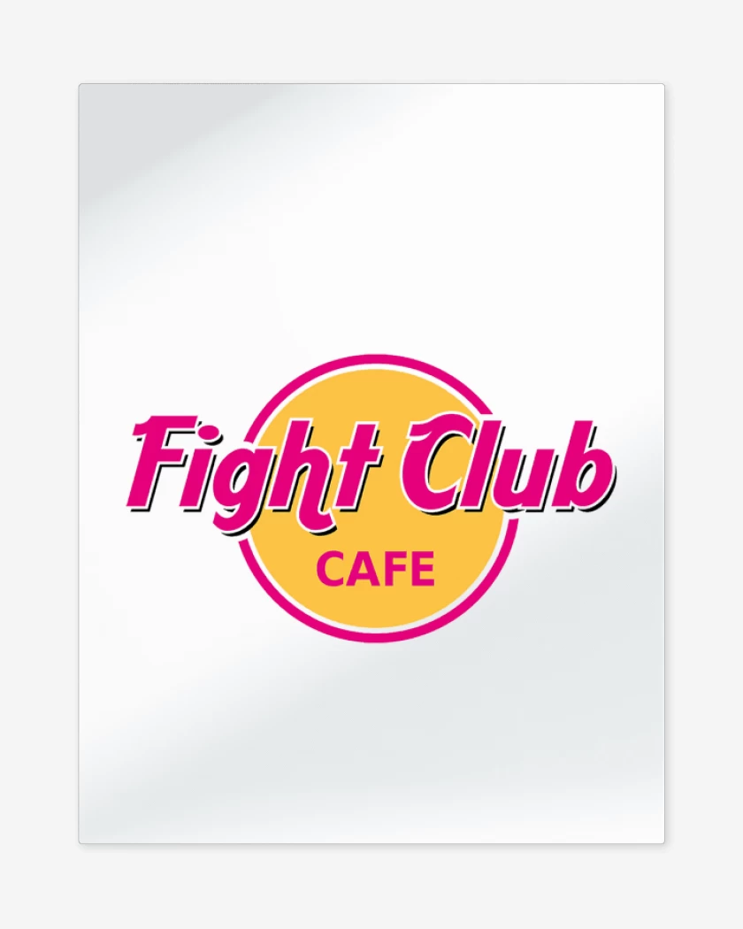 Print metalico Blanco de Fight club 2