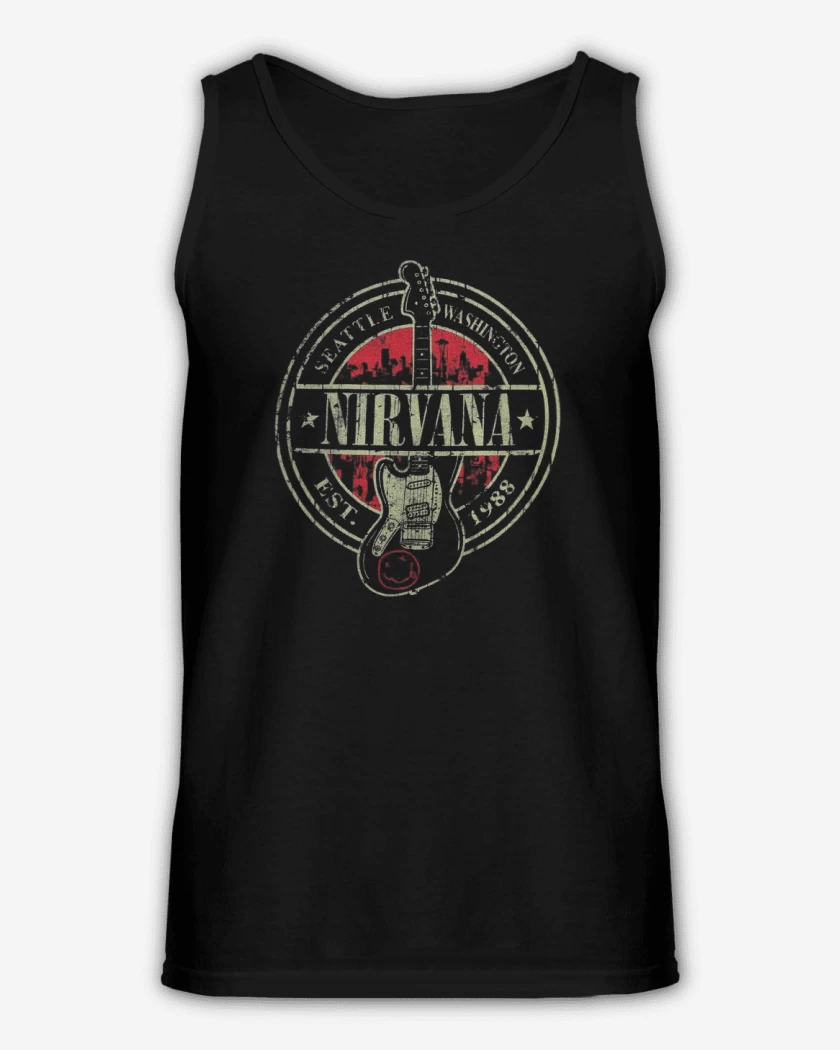 Sudadera Negro de Nirvana Seattle