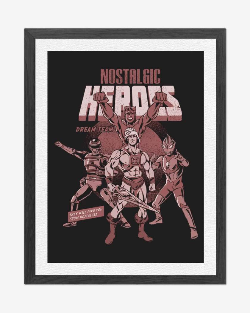 Cuadro decorativo Negro de Heroes clasicos