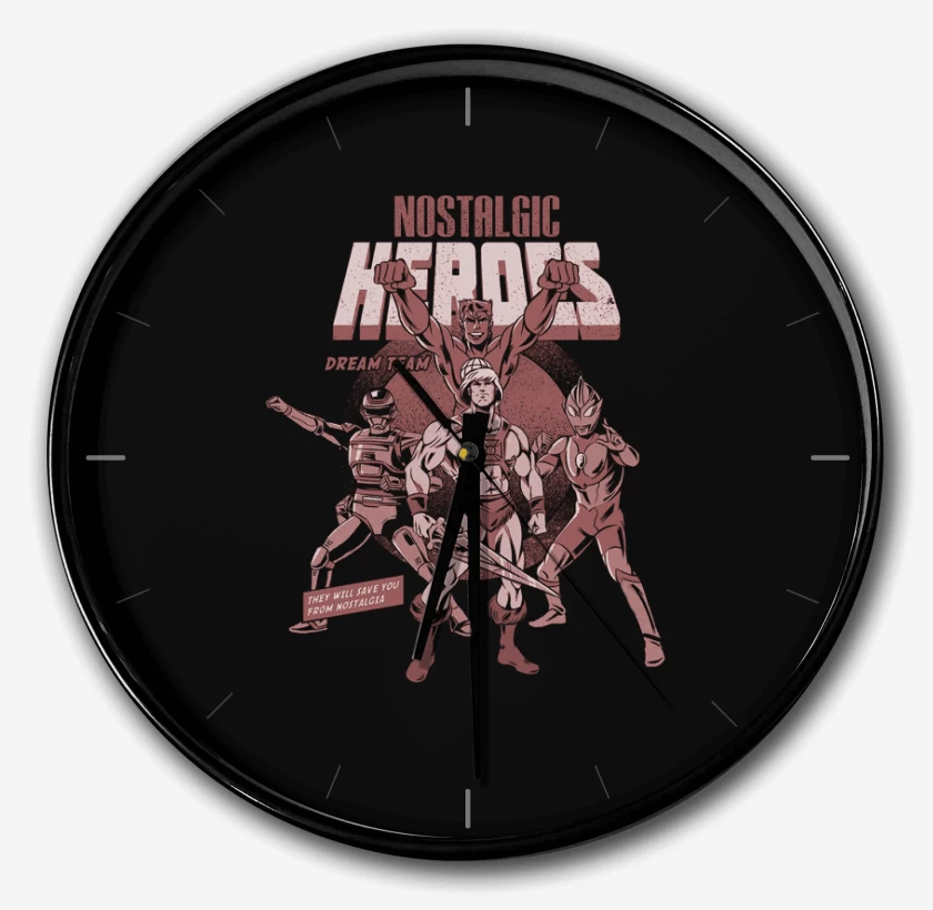 Reloj Negro de Heroes clasicos