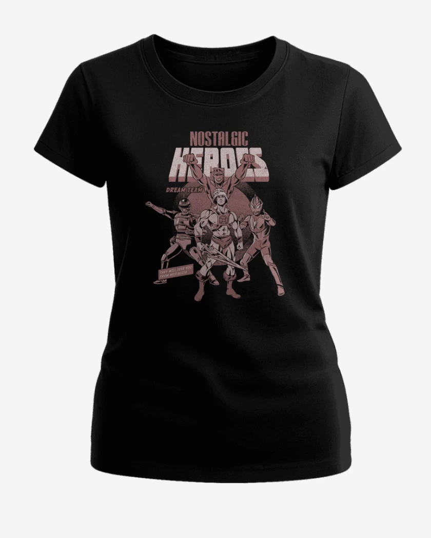 Polera de Mujer Negro de Heroes clasicos