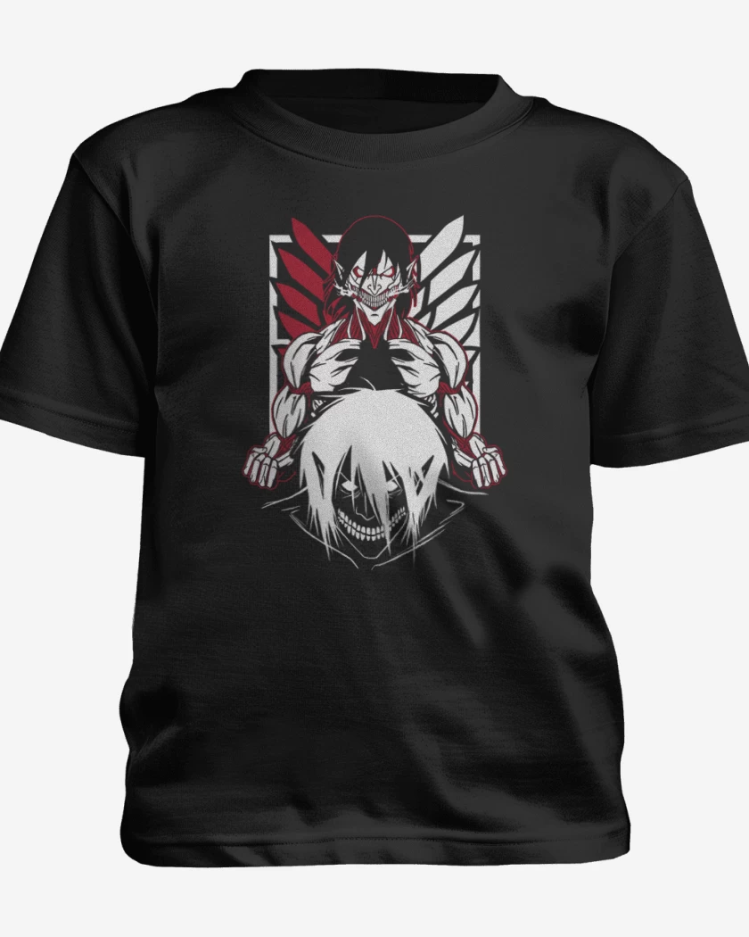 Polera de niño Negro de Titan eren 3