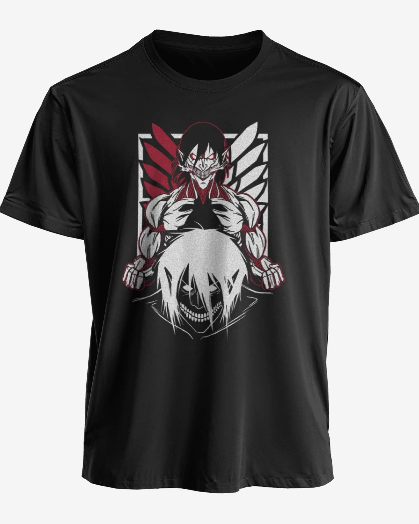 Polera premium Negro de Titan eren 3