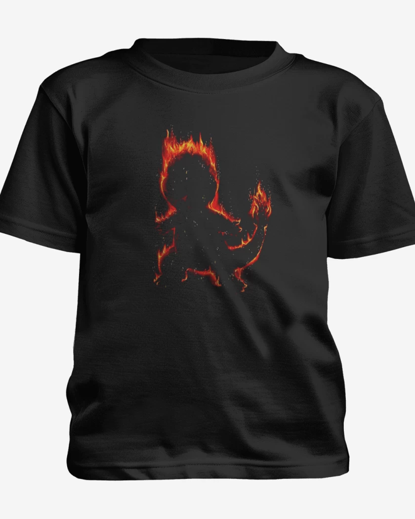 Polera de niño Negro de Tipo fuego I