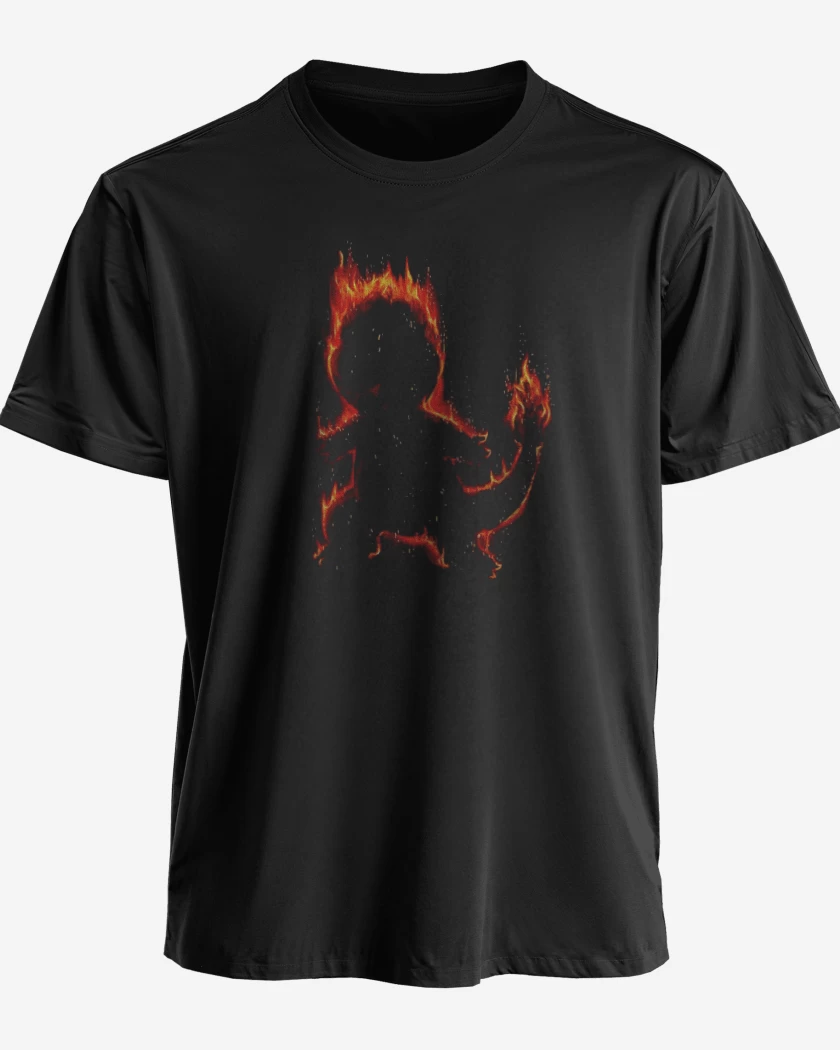 Polera Negro de Tipo fuego I