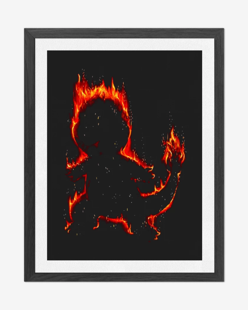 Cuadro decorativo Negro de Tipo fuego I