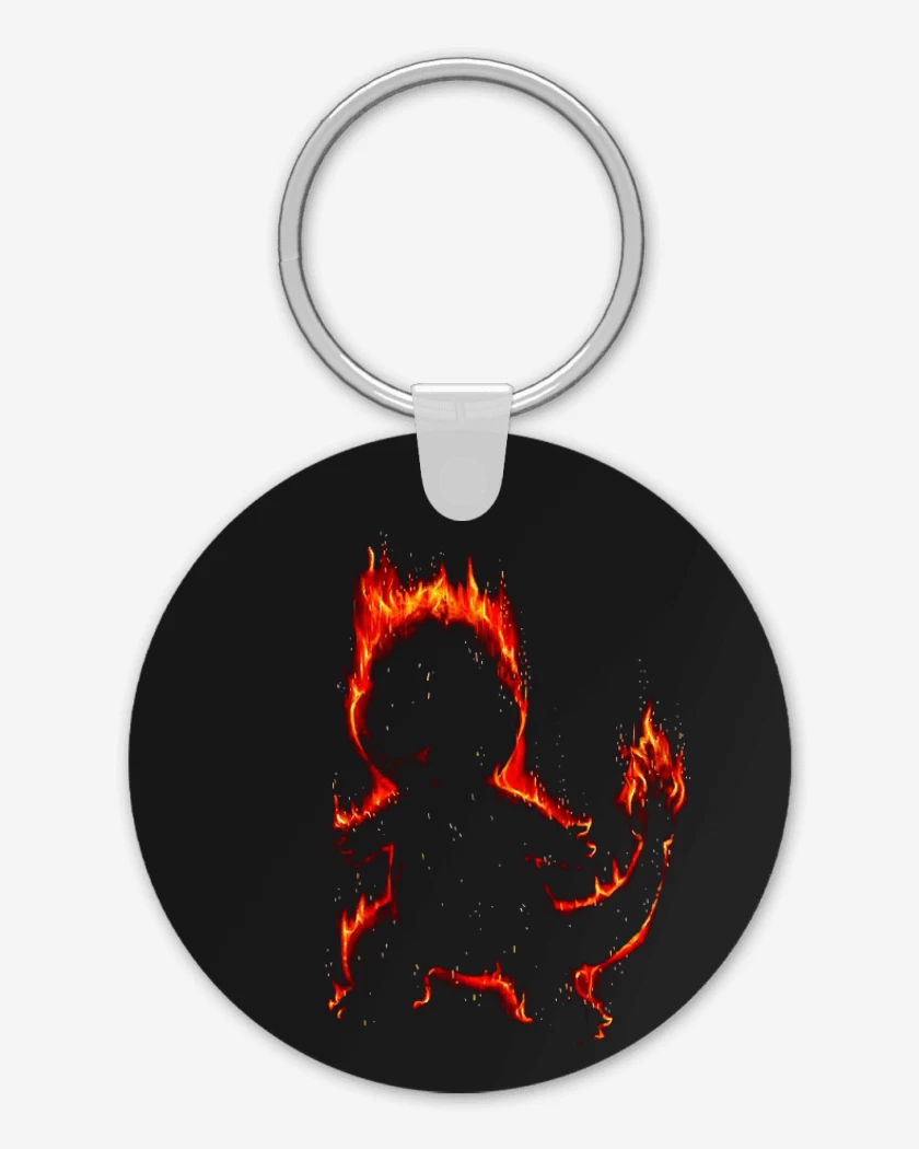 Llavero Negro de Tipo fuego I