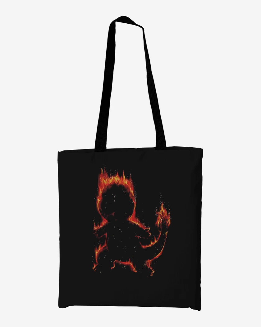 Totebag Negro de Tipo fuego I