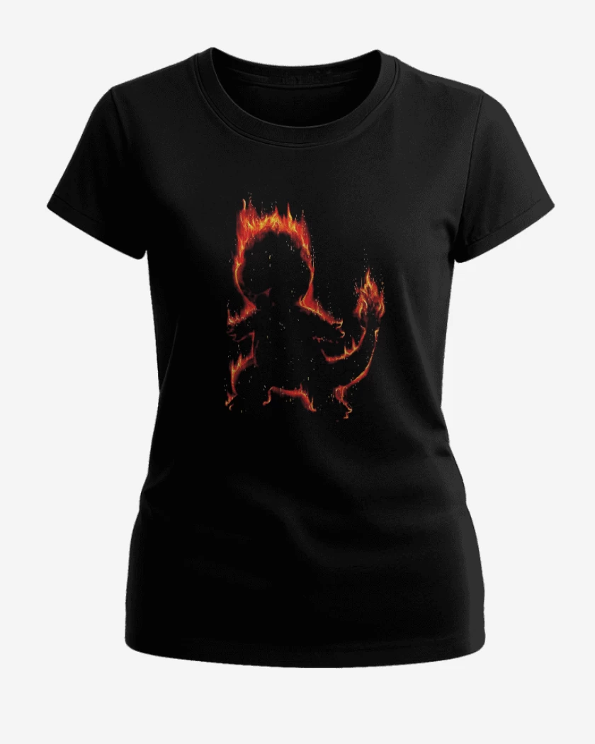 Polera de Mujer Negro de Tipo fuego I
