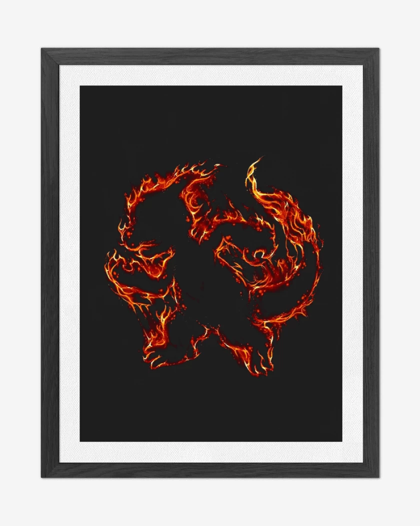 Cuadro decorativo Negro de Tipo fuego II
