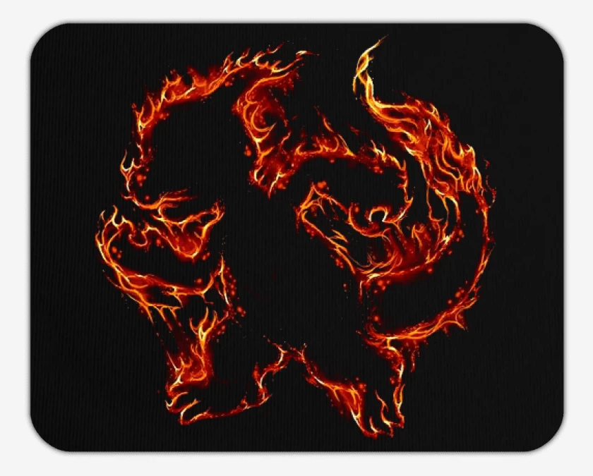 Mousepad Tipo fuego II