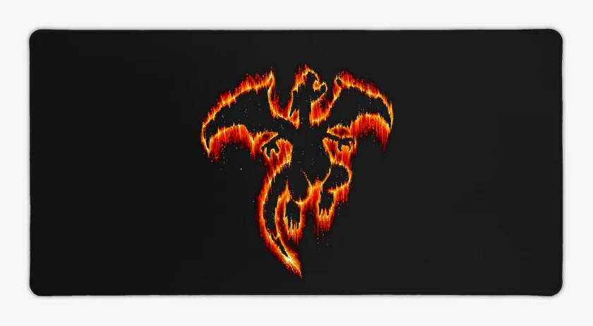 Mouse pad Gamer Negro de Tipo fuego III