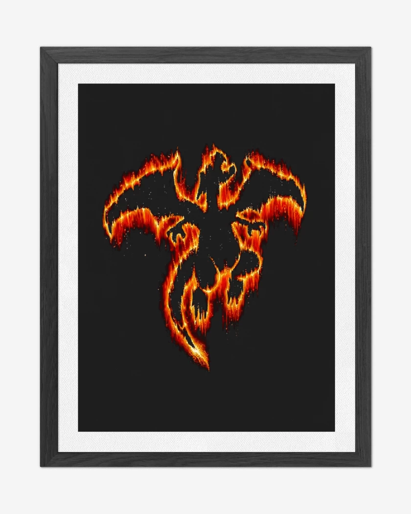 Cuadro decorativo Negro de Tipo fuego III
